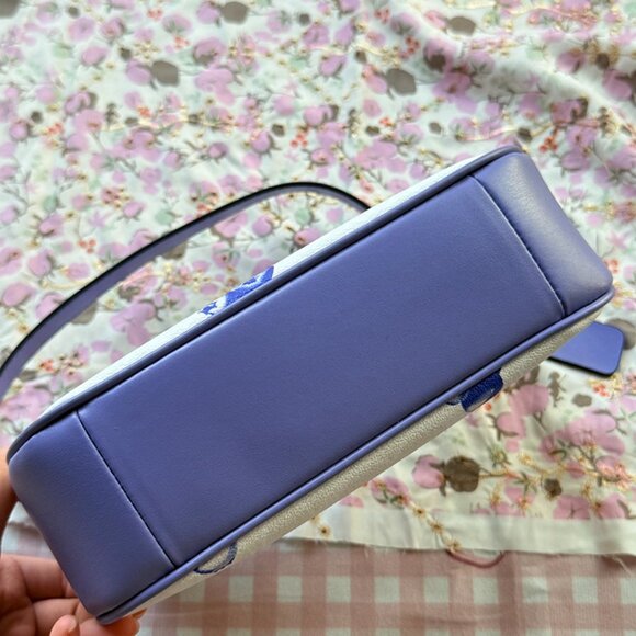 Coach Leather Handbag Blueberry Print - Picture 3 of 8